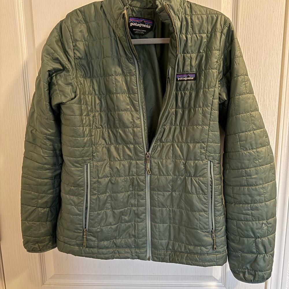 Patagonia Olive Quilted Jacket